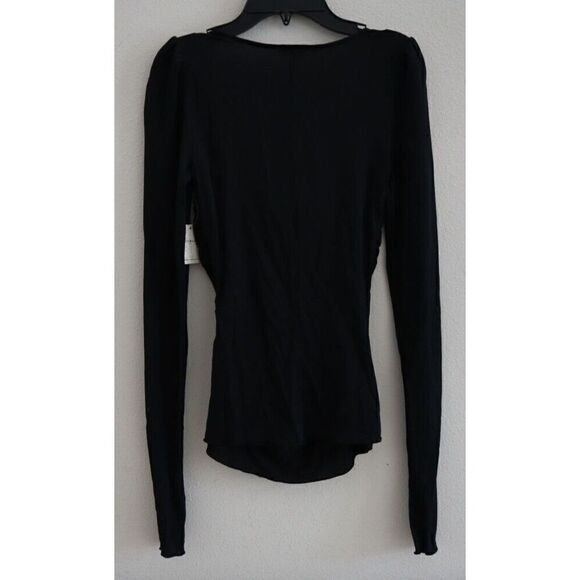 Intimately Free People OB1251780 Women's Sz XS Black Wind Down Layering Top - Picture 2 of 8